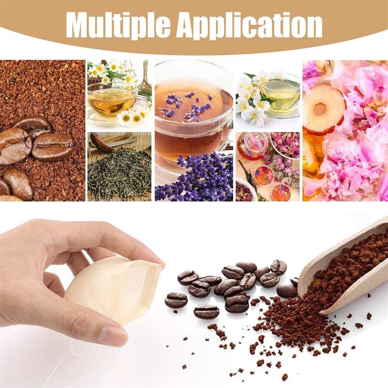 300 Pcs/Lot Round Tea Bags Empty Scented Tea Filter Bag With String Tie Heal Seal Paper Teabags For Herb Loose Tea Disposable