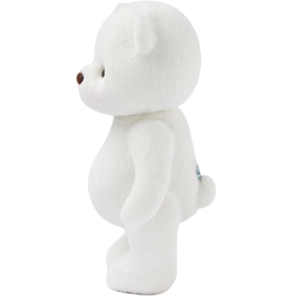 TeddyTales Lina Bear Handmade Plush Teddy Bear Dress-Up Doll, Small, Milk White (20cm)