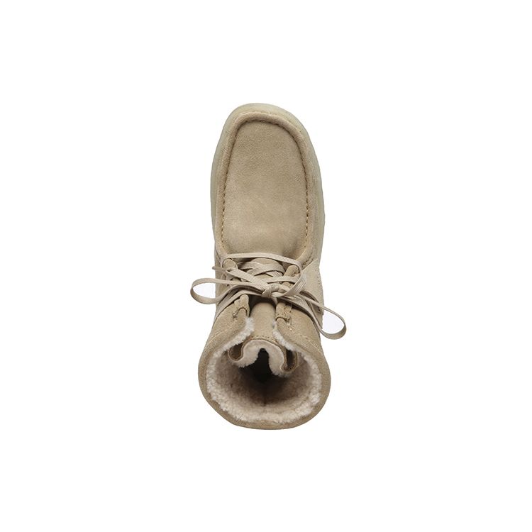 Clarks Originals Round Toe Lace-Up Ankle Boots Women ankle boots Light-Brown 261634124