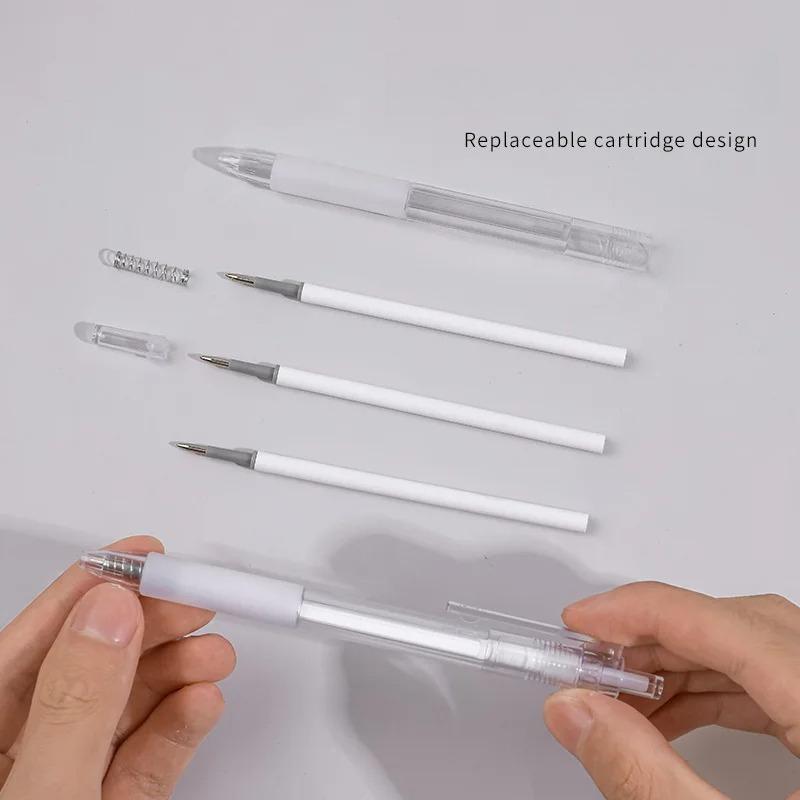 0.5mm Simple Transparent Press Neutral Pen Office School Writing Student Supplies Stationery