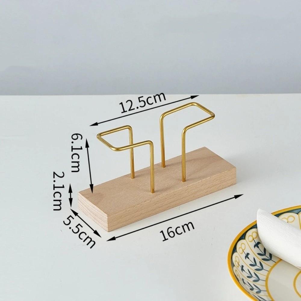 New Wood Tissue Holder Creative Design Elegant Toothpick Box Multifunction Desktop Organizer Dining Table