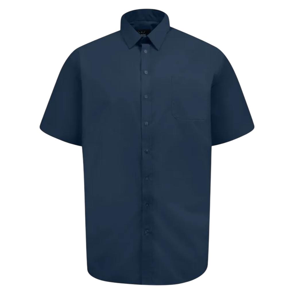 Duke Mens D555 Lucas Stretch Kingsize Short-Sleeved Shirt