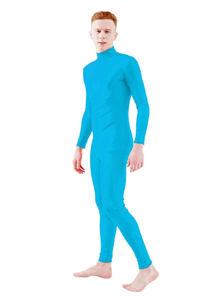 Men's Solid Color Tight-Fitting Zentai Dancewear Suit