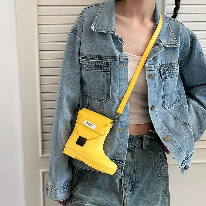 Mini Rain Boot Crossbody Bag - Creative Waterproof Shoulder Bag for Women, Cute Novelty Purse In Multiple Colors