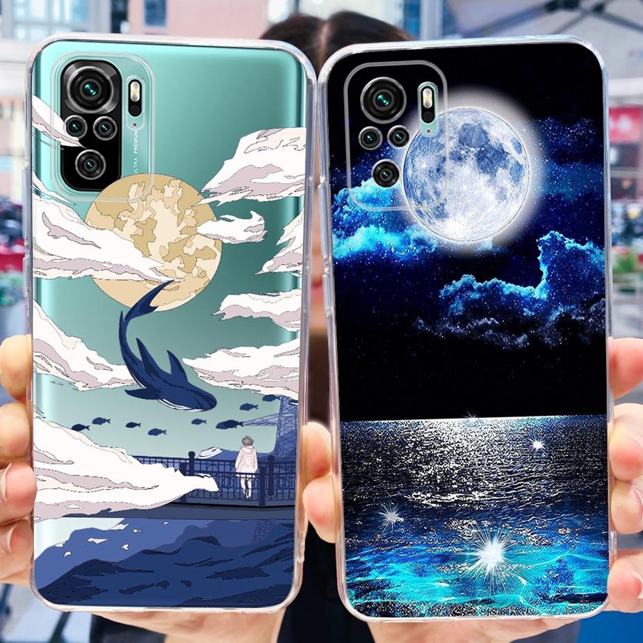 For Xiaomi Redmi Note 10 Case Note 10S Cute Cartoon Painted Cover Soft Silicone Case For Redmi Note 10 Pro Max Note10 10S Fundas