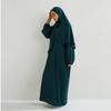 Muslimisches Abaya-Gebetskleid, einteiliges Kapuzen-Smoking-Ärmel, islamische Kleidung für Damen, Jilbab, Dubai, Saudi-Arabien, schwarze Robe, türkische Bescheidenheit