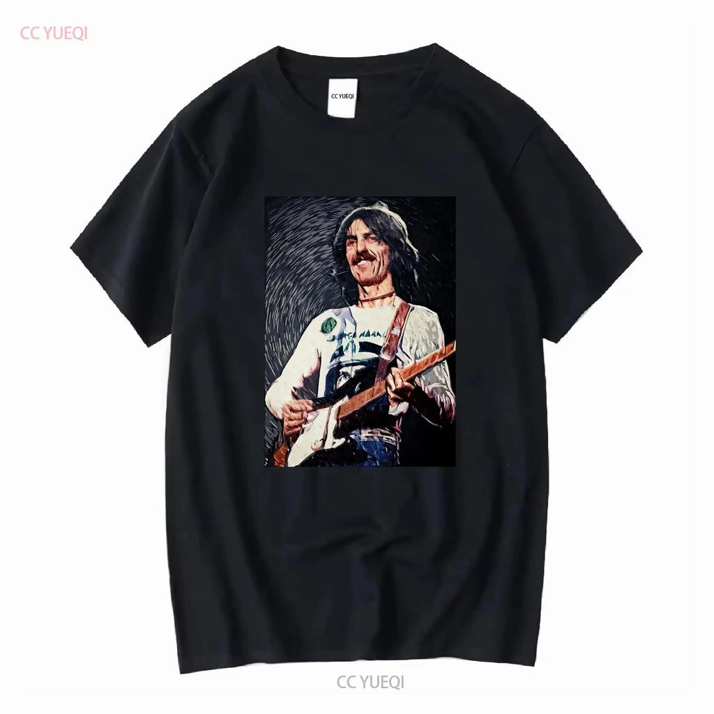 George Harrison T Shirt New Design Color Full Graphic Long or Short Sleeves Vintage Washed Breathable Slightly Stretched