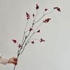 Floral Decor Artificial Berry Fruit Branch Red Fruit Berries Artificial Flowers  Home Decoration