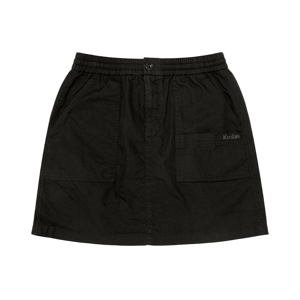 KODAK Mailer Garment Washed Skirt Women'S Black