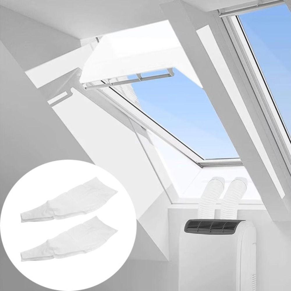 Long Lasting Use Portable Air Conditioner Silver Finished Polyester Window Seal Cooling Season