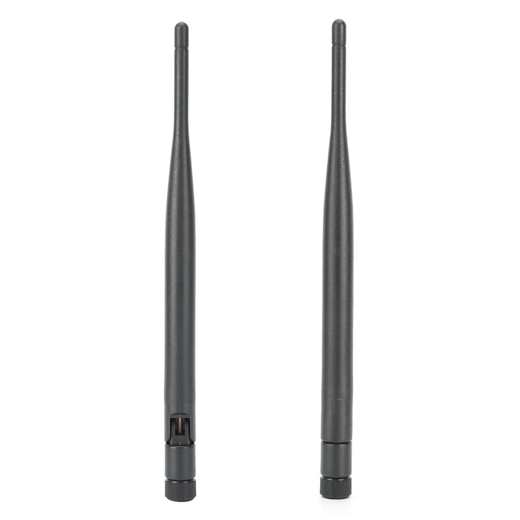 2PCs Router Antenna Durable WIFI System 6DB High Gain 2.4 5.8G Dual‑Band SMA Inner Hole