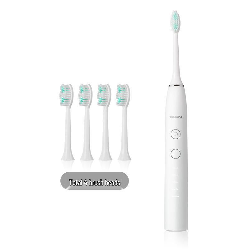 Cimarron ZR505P Smart Sonic Electric Toothbrush - Rechargeable, Soft Bristles, Fully Automatic for Adults and Couples.