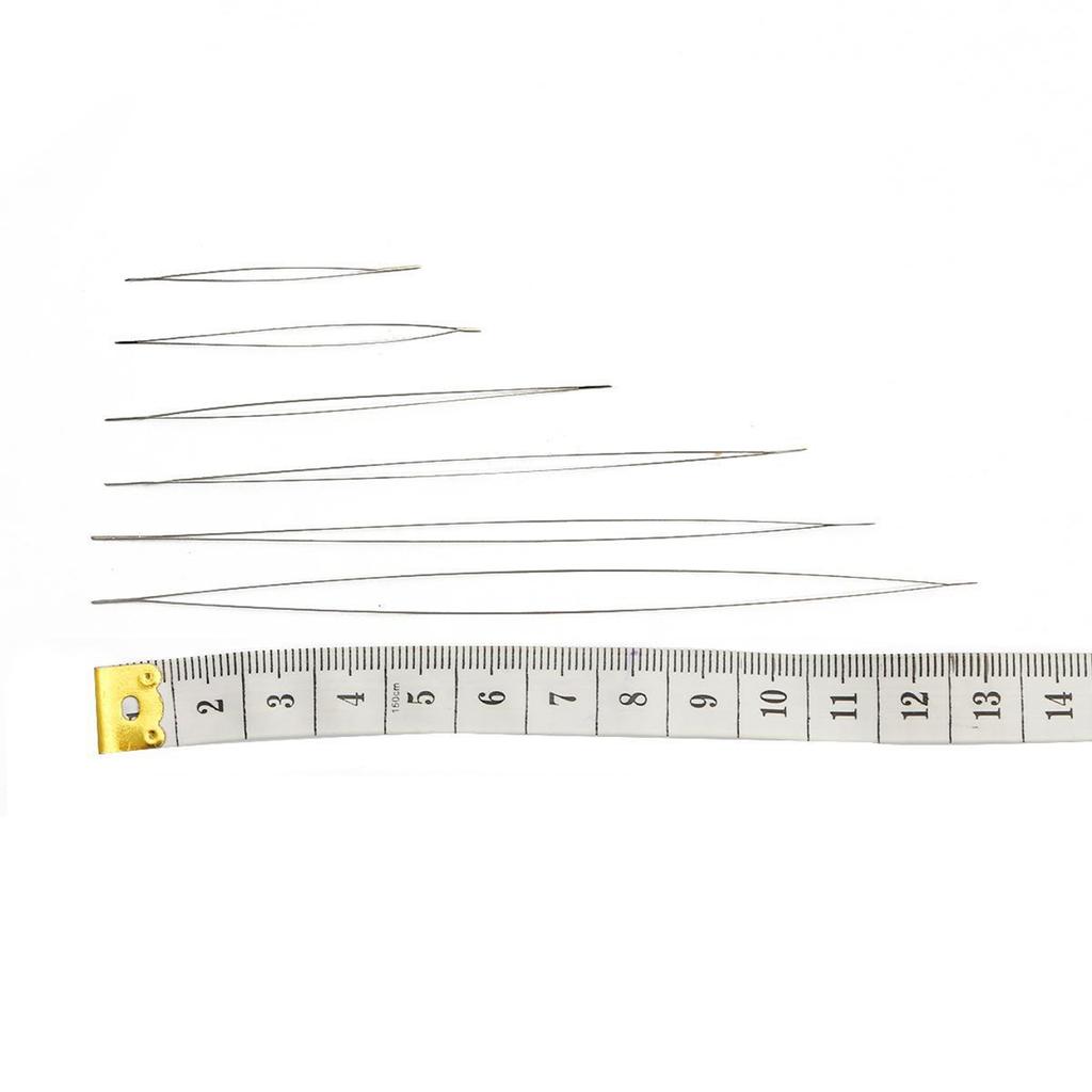 5 Piece Curved Beading Needle Set Stainless Steel Beading Tools Versatile Beaded Threading Pins Jewelry Making Supplies