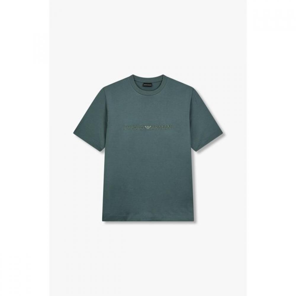 Emporio Armani Men Crewneck T shirT wiTh Embroidered Logo A515126048 S