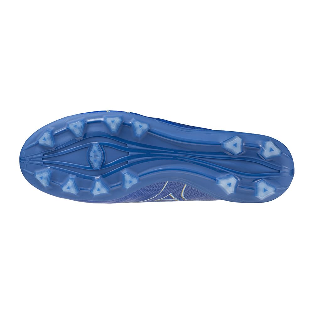 Mizuno Alpha PRO Soccer Club Blue X 2E Cleats, Football, Wide, Lightweight, White, 26.0 Cm,