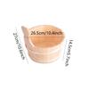 1pc Sauna Bucket Kit - Durable Wooden Bucket, Traditional Sauna Bucket Set | Cedar Sauna Bucket and Ladle with Handles, Wooden Sauna Accessory Kit for