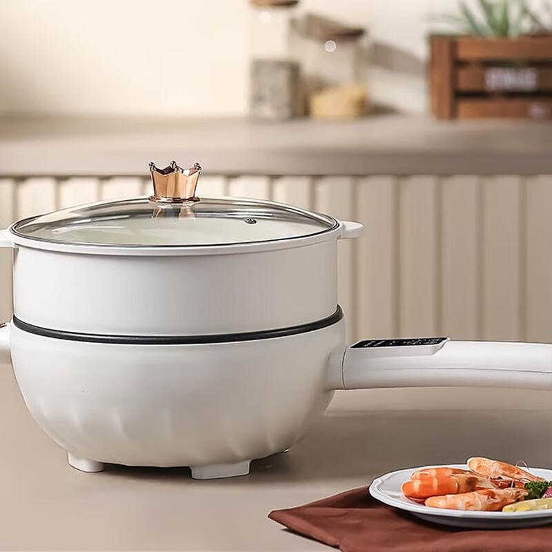 Sanjiaolong 5 л Умная многофункциональная электрическая сковорода-кастрюля с антипригарным покрытием и пароваркой