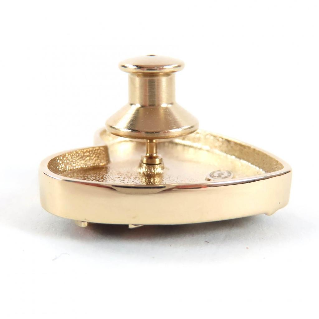 Excellent CHANEL Brooch Black gold Women B24S Used