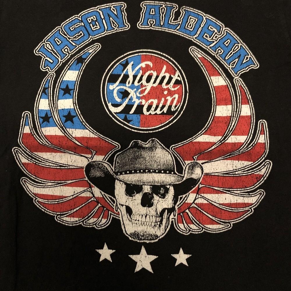 

Vintage Night Train By Jason Aldean Cotton Black S234XL Unisex Tee Shirt AG507 Unisex T-Shirt M