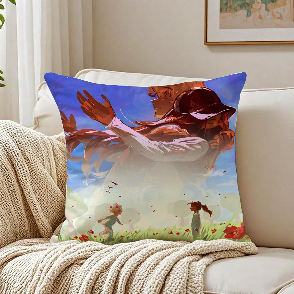 Futuristic Musical Korean Anime AAlien Stage Cushion Cover Pillowcase Antidustmite living Room Sofa Decor Cushion Room 30X30cm