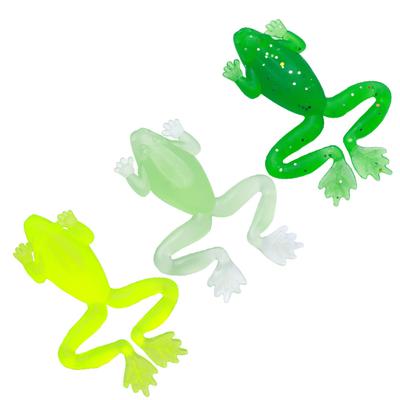 5pcs/bag Wobbler Frog Soft Lures 3D Eyes Artificial Silicone Frog Bait  For Catfish Perch Bass Pike Fishing Tackle