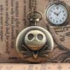 Devil Lanyard Embossed Ghost Head Pocket Watch European and American Animation Halloween Christmas Horror Night Skull Jack