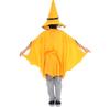 Children's Witch Costume Set: Halloween Cape, Cloak, Hat, and Pumpkin Design