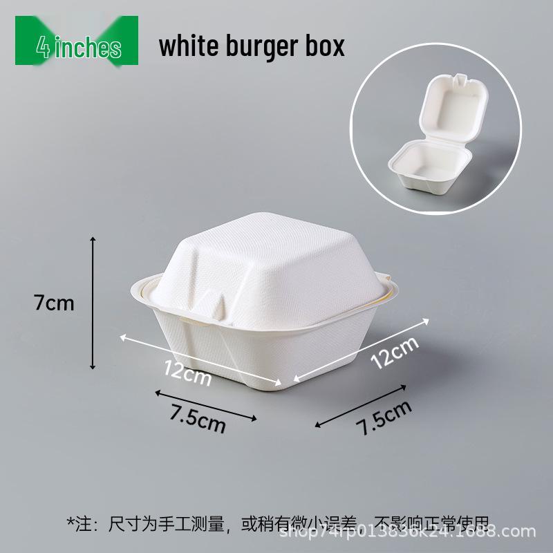 Small Disposable Bento Cake Tiramisu Box for Sweet Potato Hamburger Takeaway