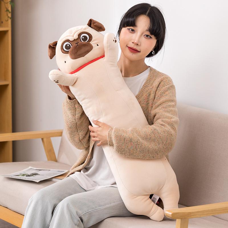 Cat Cartoon Fluffy Body Pillow In Eyecatching Black Colors For Home Accents