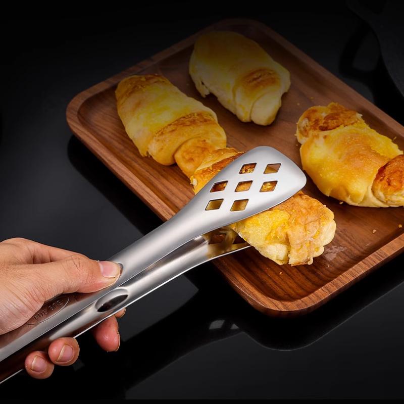 Szczypce kuchenne do grilla ze stali nierdzewnej w wielu stylach, w tym do chleba, sałatek, steków, gotowania, smażenia oraz przybory kuchenne