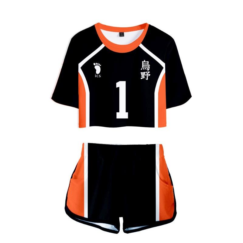 Volleyball less college jersey set cosplay animation periphery short sleeve basketball