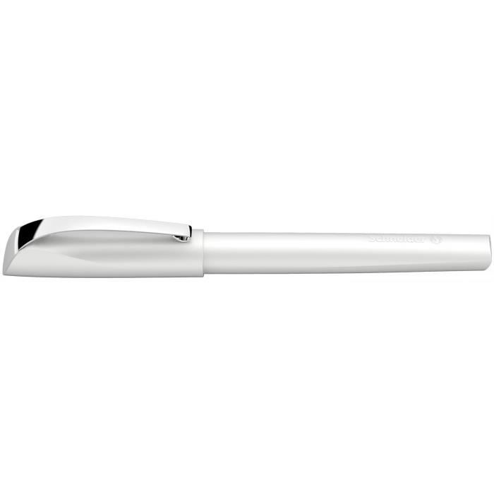 Stylo à plume - SCHNEIDER - Ceod Shiny pearl white - Plume moyenne - Encre noire - Non rechargeable