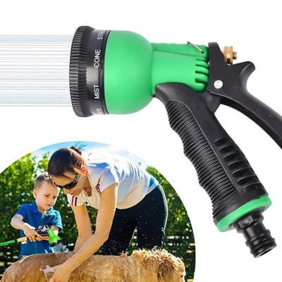 JIATZOCN Watering Guns - 8 Different Models - Connects To a Standard Garden Hose-Green
