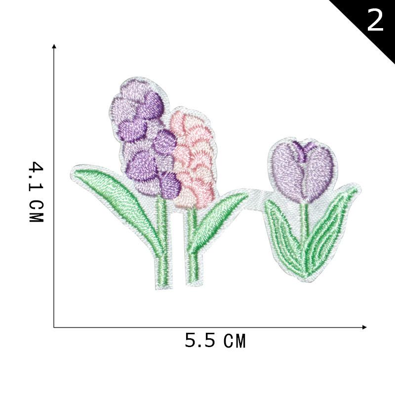Adesivo Bordado para Computador Flor Adesivo de Tecido Adesivo de Tecido Bordado Acessórios de Vestuário Adesivo Bordado Adesivo Patch Bordado DIY