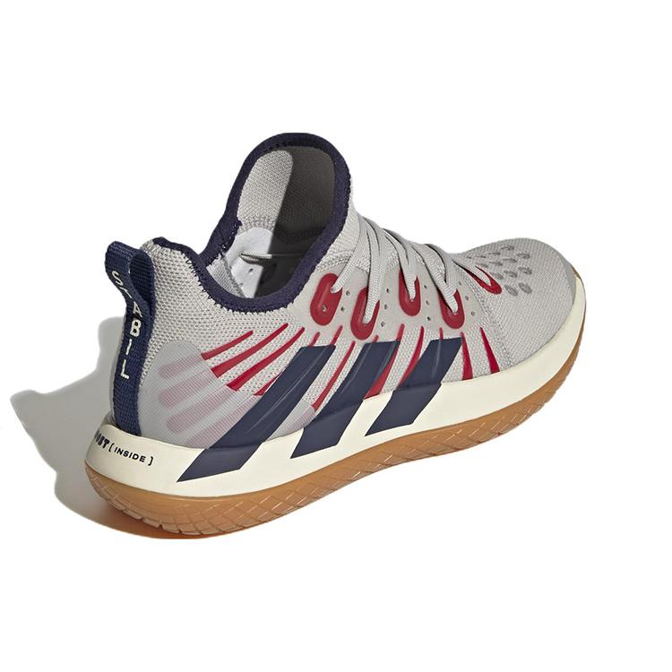 New Adidas Stabil Next Gen 2.0 Training Shoes 'Grey Two / Team Navy / Red' GW0814