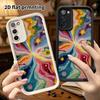 Phone Case: 2D Flat Samsung Galaxy A34 A35 M05 M06 S20 S22 S21 FE Plus 5G Tiered Protective Case, Colorful Nebula, Christmas and Halloween Gift