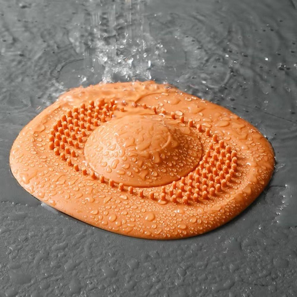 Deodorant Tool Drain Strainer Orange Blue Yellow Green Bathtub Filter Hair Catcher  Bathroom Shower