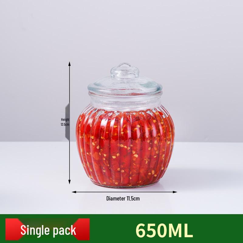 Glass Sealed Pickled & Marinating Vegetable Storage Jar