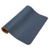 DoubleSided Table Mat Multifunctional Waterproof Leather Writing Desk Mouse Pad(Blue Yellow )