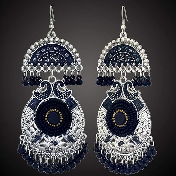 Premium Export Quality Earring with Matching Meena Moti for Women and Girls