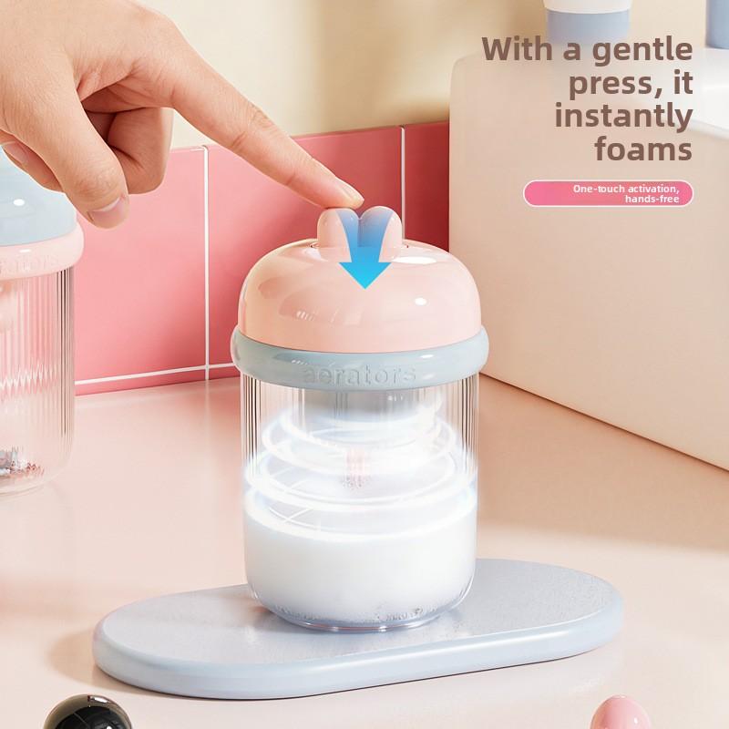 Electric Facial Cleanser Foamer, Bathroom Shampoo and Body Wash Foamer, Automatic Cartoon-like and Cute Lotion Foamer