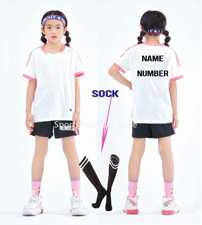Boys Football Shirts Shorts With Pockets Boys Soccer Jerseys Suits Personalized Custom Children's Football Clothing Uniforms