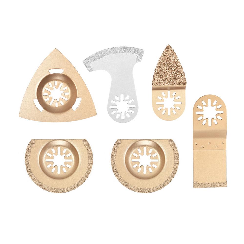 

6 шт. смешанная осциллирующая пила Wed Kit, многофункциональный инструмент, твердосплавный рашпиль, аксессуары для многофункциональных инструментов