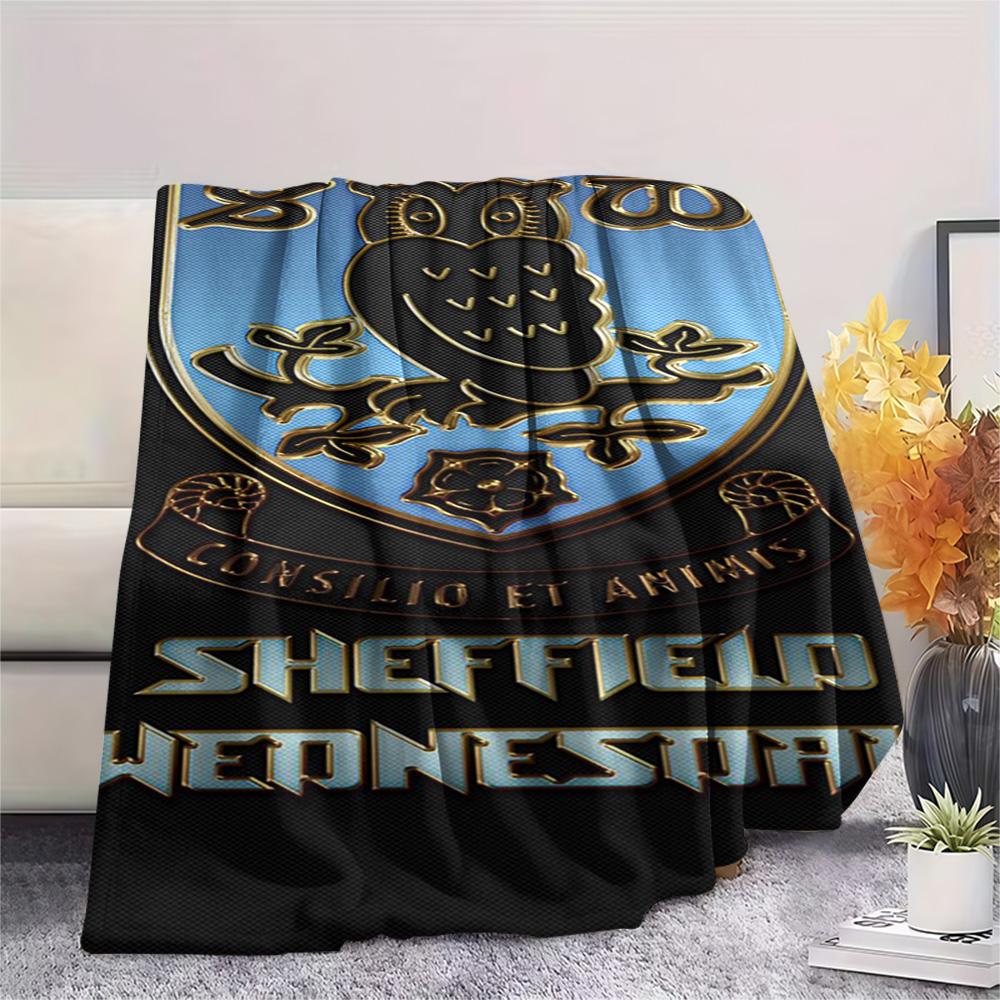 1PC Sheffield Wednesday Football Club Patterned Flannel Blanket Suitable For All Seasons for Home Decor Warmth and Comfort Gifts Holiday Present
