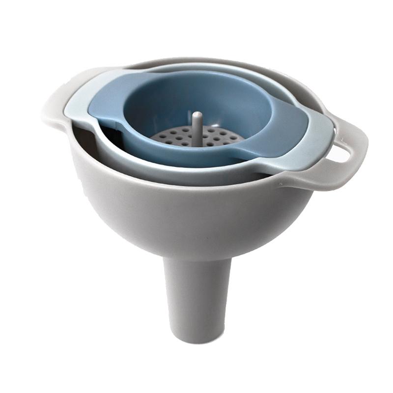 

4 шт./компл. набор воронок, сито для масла, воды, специй, фляга для вина, портативный пластиковый фильтр из полипропилена, кухонные инструменты