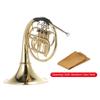 Bb Single French Horn 3 Key Brass Gold Lacquer Single-Row Split French Horn Wind Instrument with