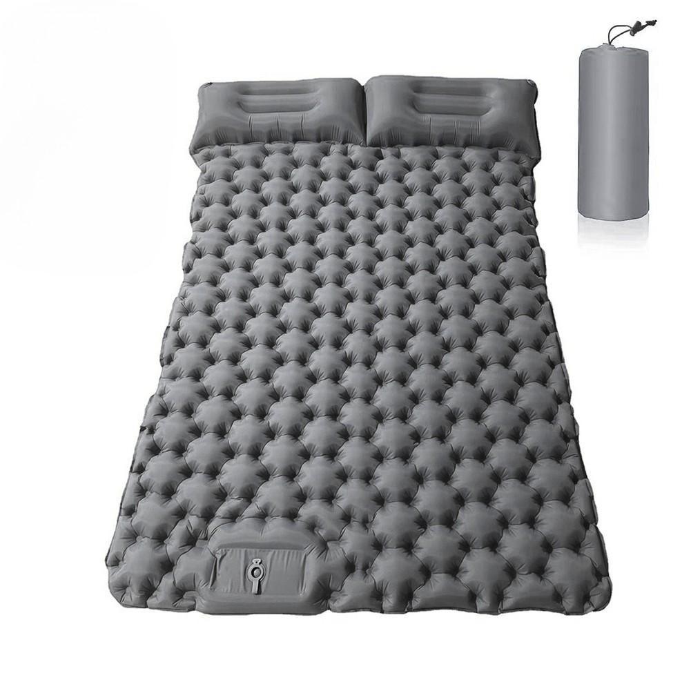 Camping Backpacking Air Mattress Outdoor Sleeping Pad with Foot Pump Air Pillow