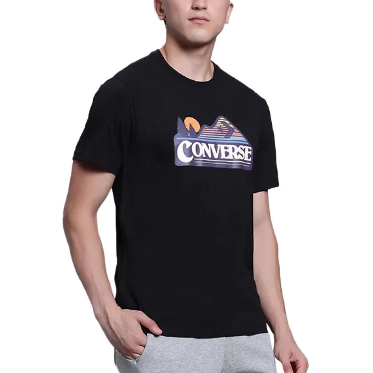 Converse ELEVATED COLLECTION T Shirt Men's Black 10026531-A01