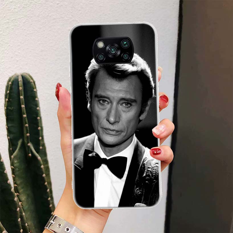Johnny Hallyday Music For Xiaomi Poco X6 X3 Nfc X5 X4 F6 F5 Pro Phone Case X7 F4 Gt F3 F2 F1 M5S M4 M3 5G Fundas Coque