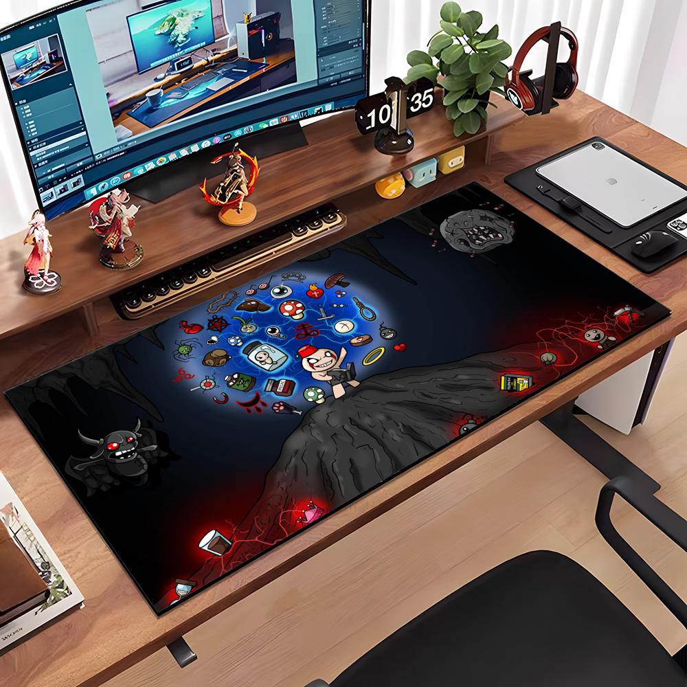 Mat The Binding Of Isaac Mauspads Groß Anti-Rutsch Gummi Gaming-Mauspad Langlebig Schreibtischunterlage Dicke Nahtkante Geeignet Für Büro A